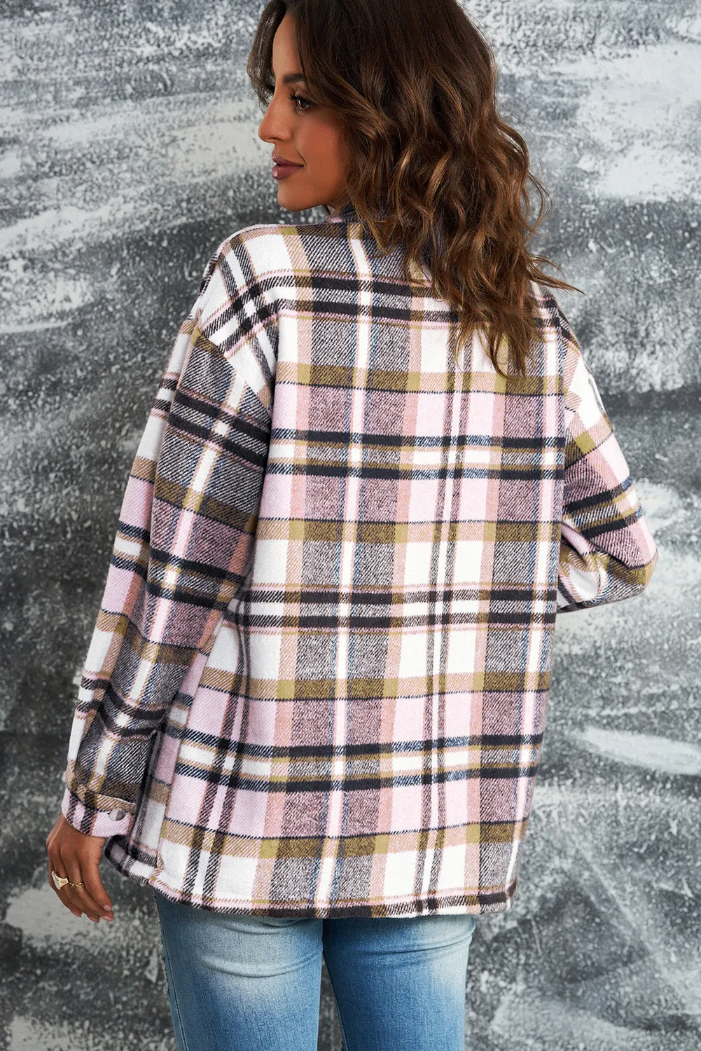 Double Take Plaid Shacket