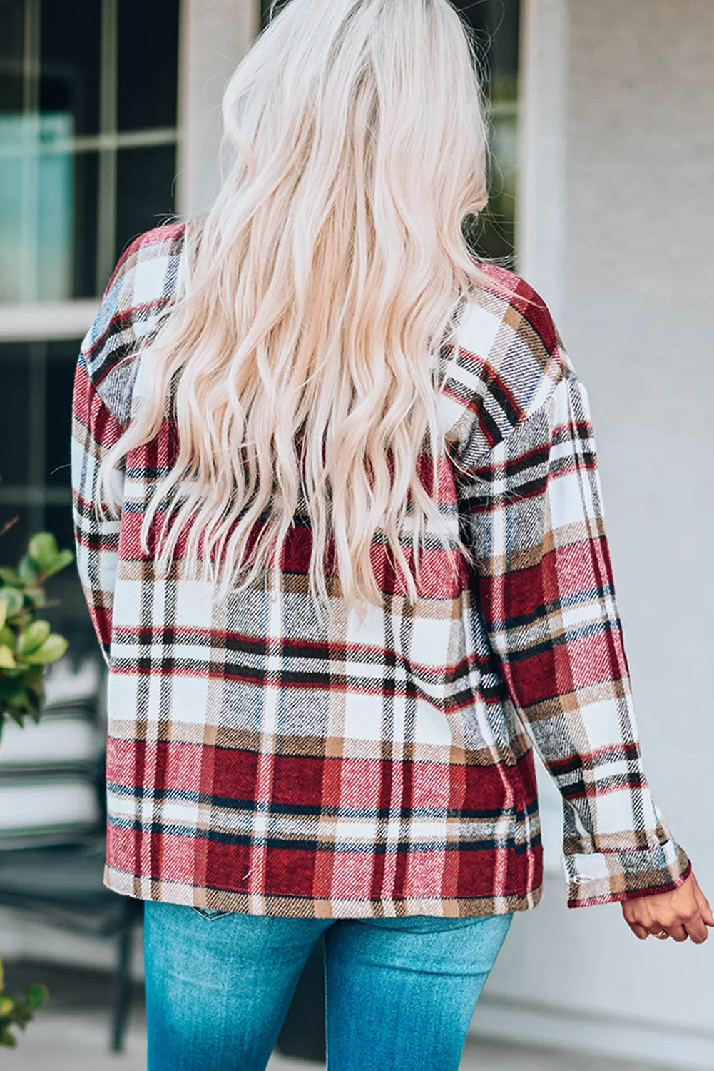 Double Take Plaid Shacket