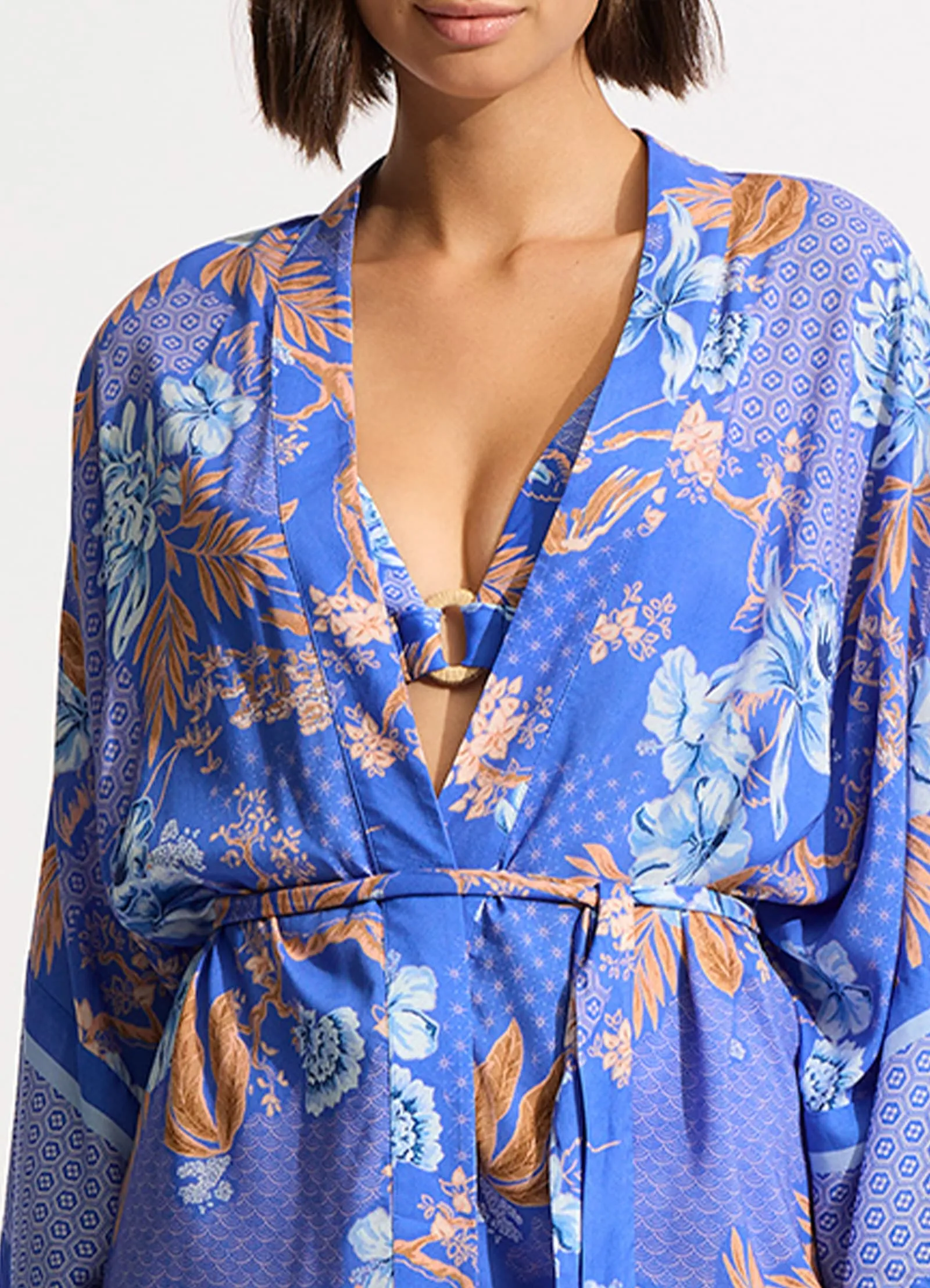 Eden Kimono Jacket - Azure