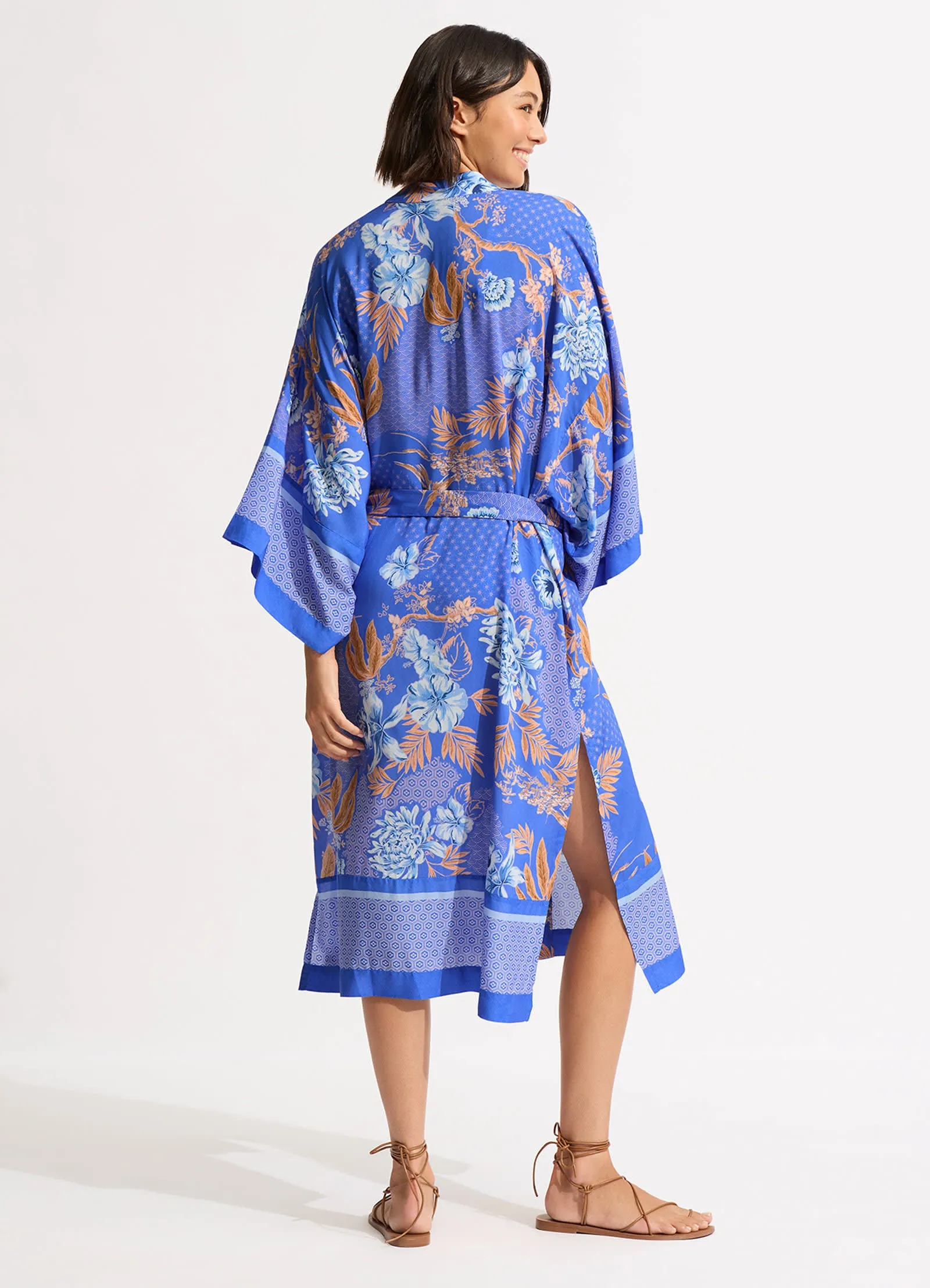 Eden Kimono Jacket - Azure