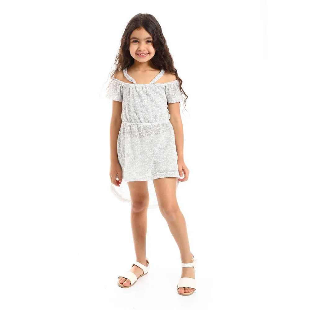 Elastic Off-Shoulders Girls Dress (G127) - Kady