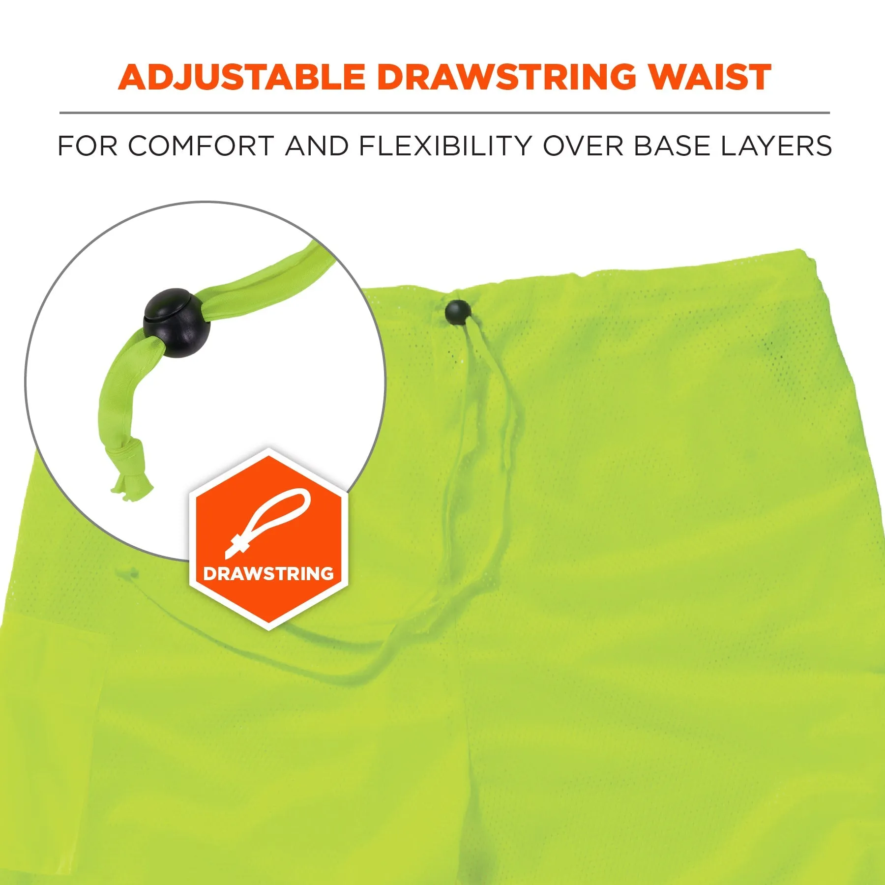 Ergodyne GloWear 8911 Class E Hi-Vis Two-Tone Pant - Lime