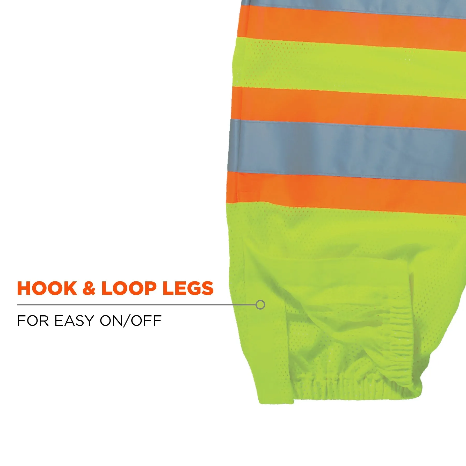 Ergodyne GloWear 8911 Class E Hi-Vis Two-Tone Pant - Lime