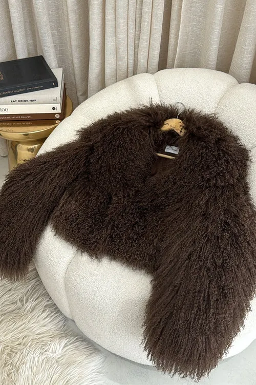 Febedress Open Front Winter Faux Fur Teddy Coat