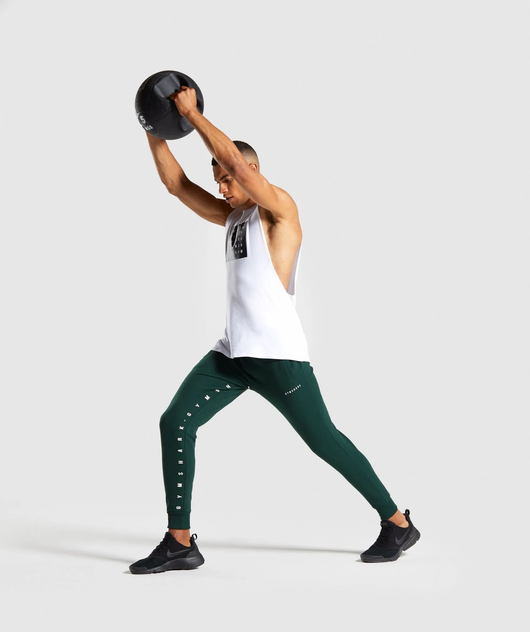 Gymshark Contrast Joggers- Green