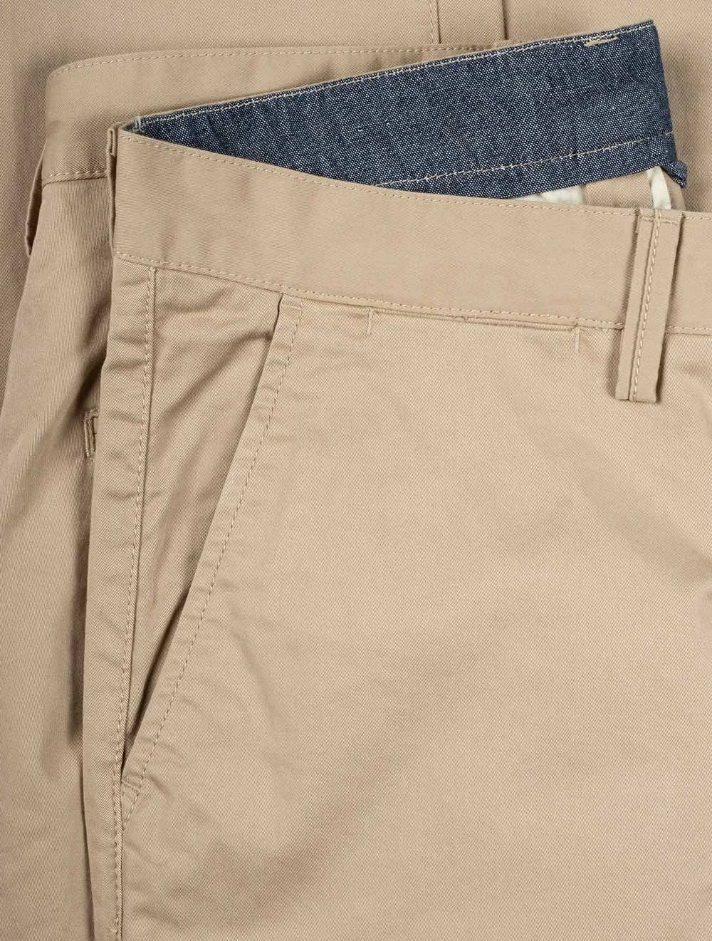 Hallden Twill Chinos Dark Khaki