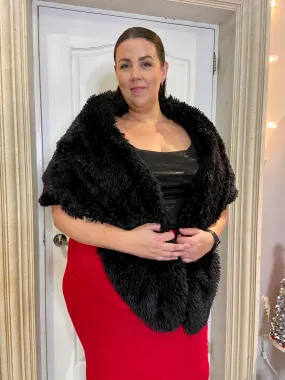 Handmade Reversible Plus Size Faux Fur Stole