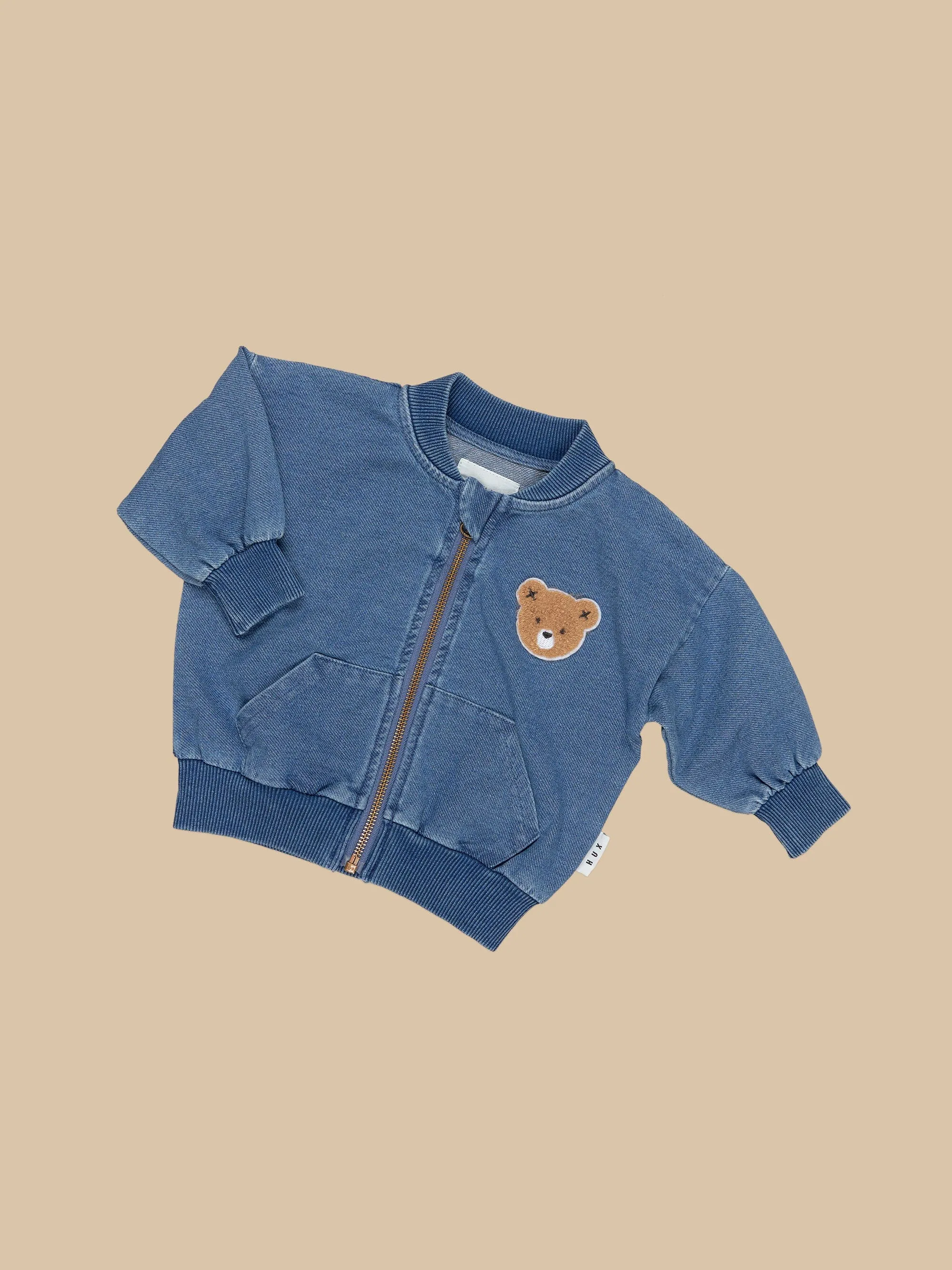 Huxbear Knit Denim Bomber