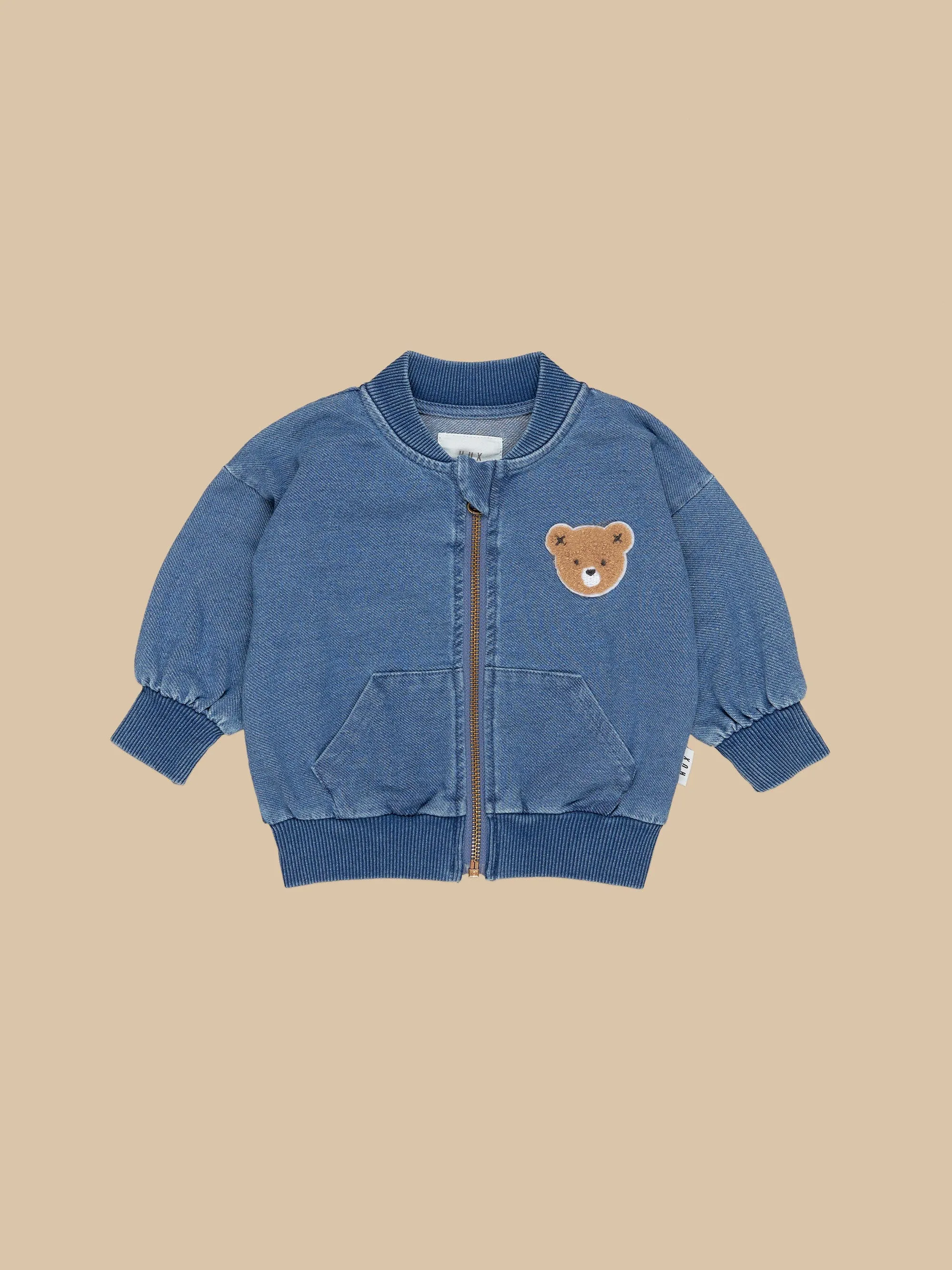 Huxbear Knit Denim Bomber