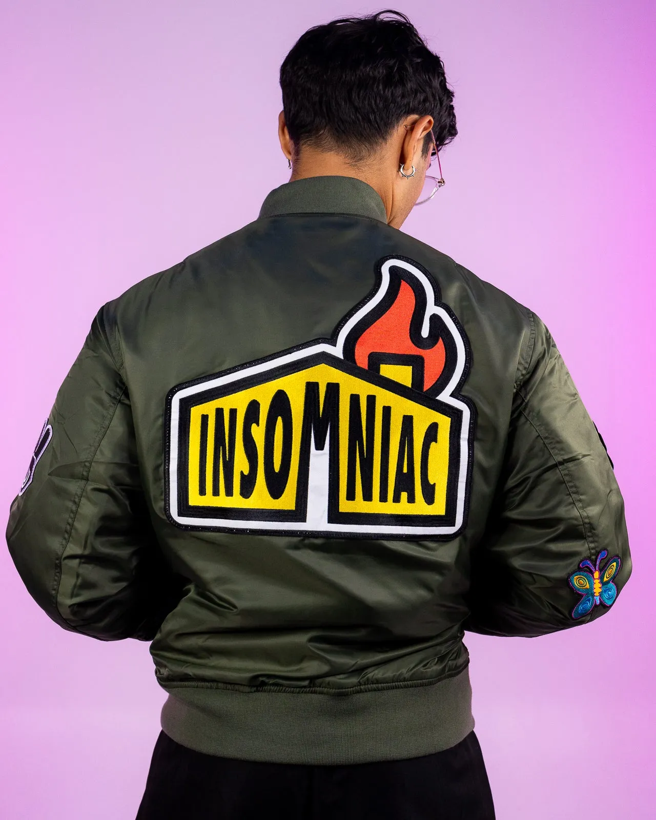 Insomniac Maverick Patch Bomber Jacket