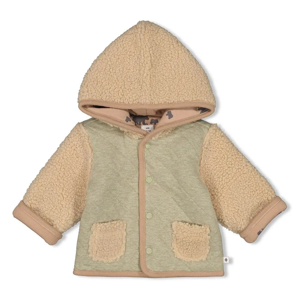 INTO THE FOREST Reversible Teddy Bouclé Hooded Jacket