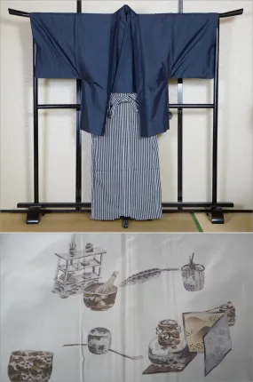 Jacket, kimono, hakama set / JKH #1-292