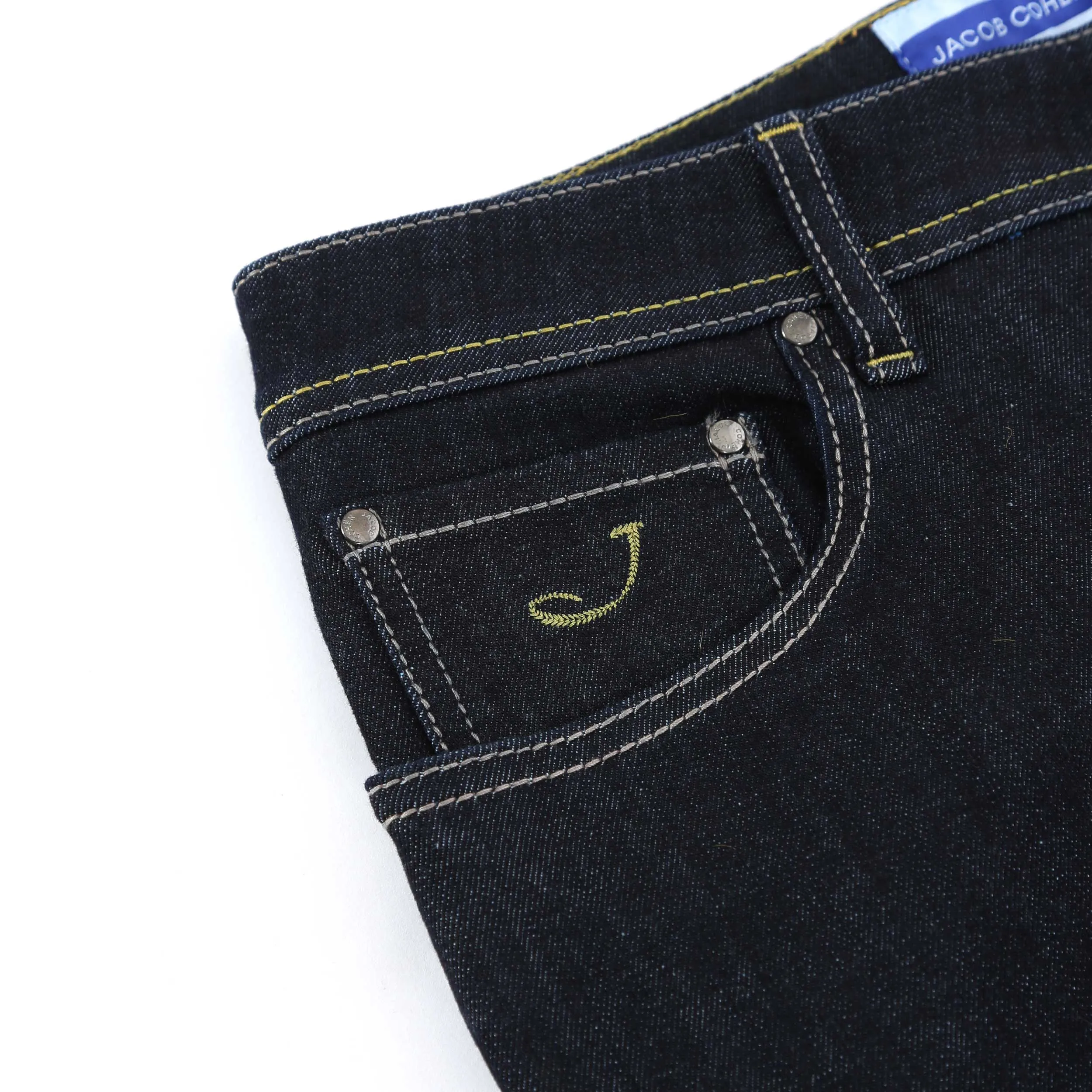 Jacob Cohen Nick Jean in Dark Blue Raw Denim