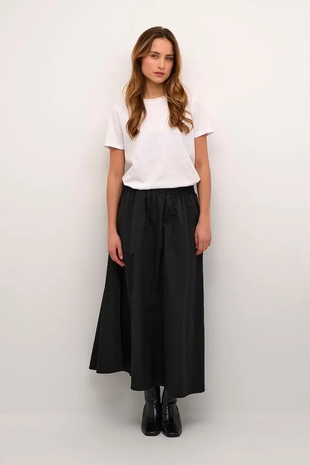 KAFFE Evi Skirt in Black Oyster