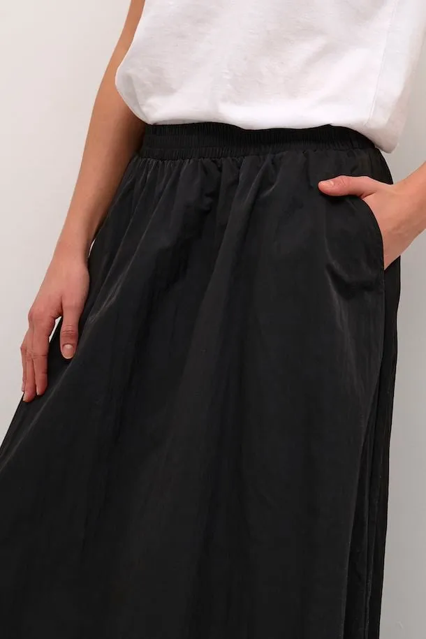 KAFFE Evi Skirt in Black Oyster