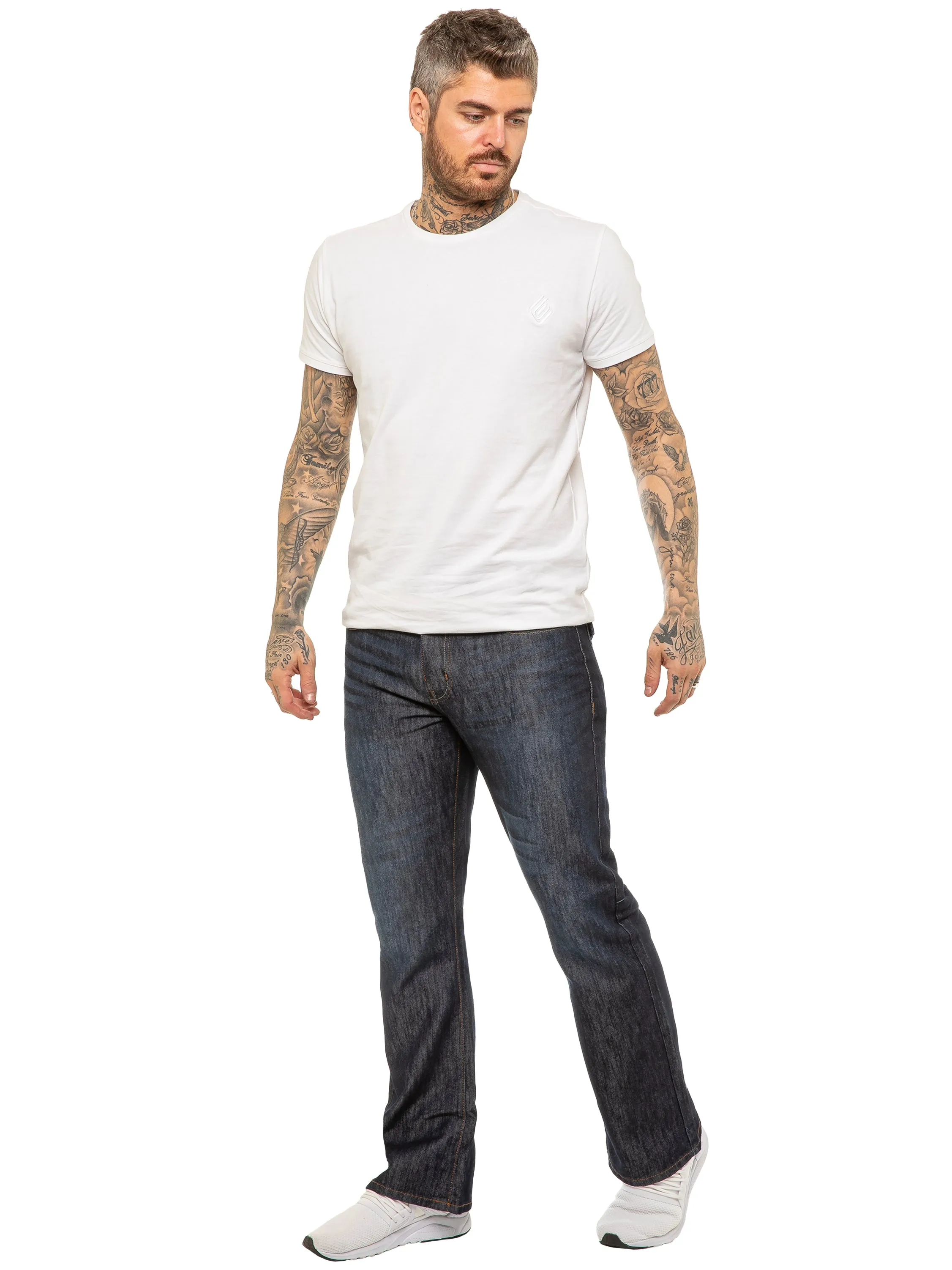 Kruze | Mens Bootcut Denim Jeans