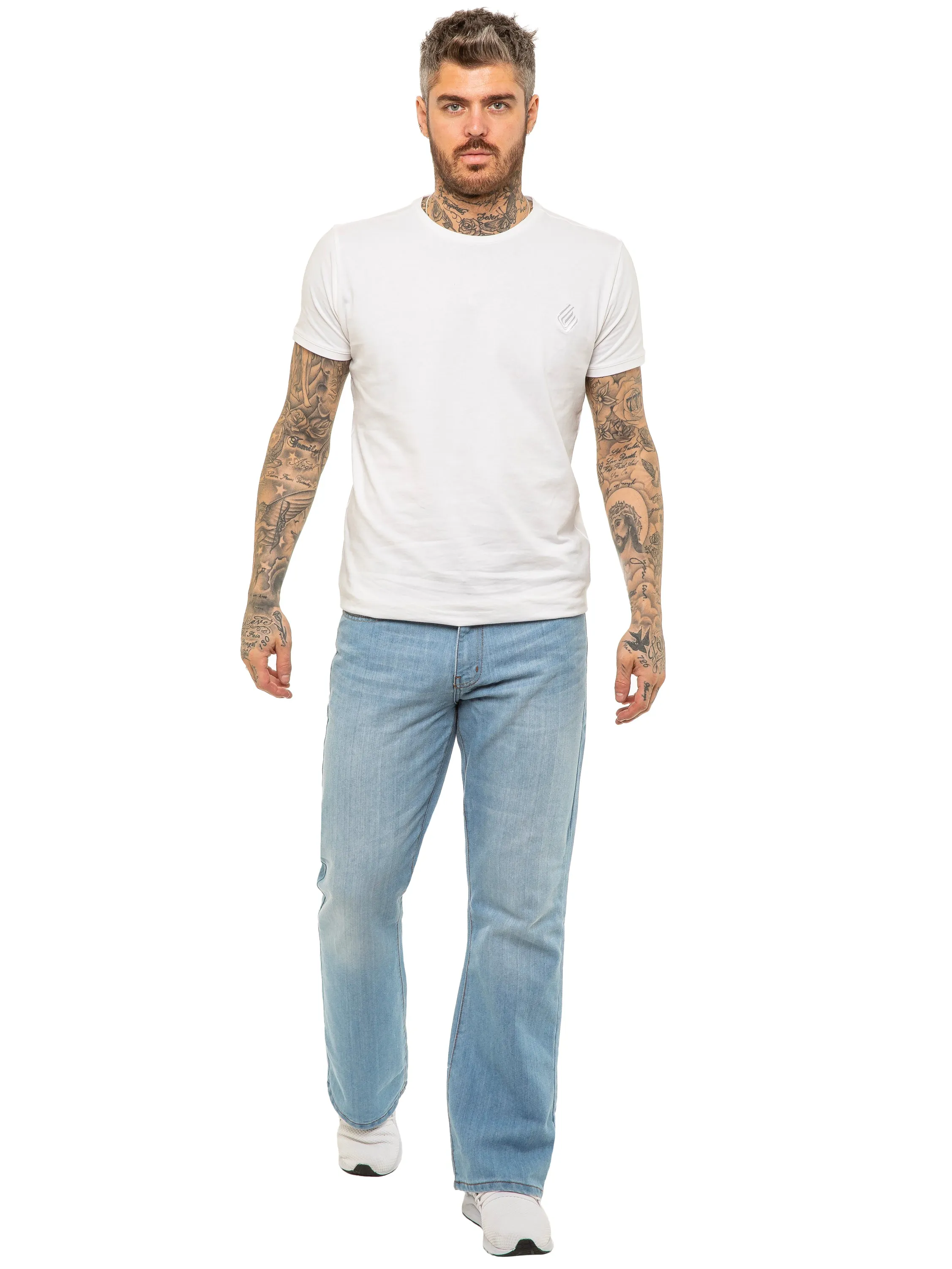 Kruze | Mens Bootcut Denim Jeans