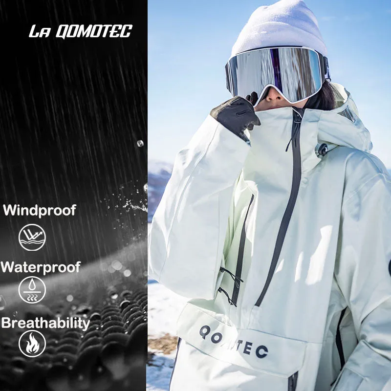 LA QOMOTEC Double Zippered 3L Snowboarding Jackets & Pants