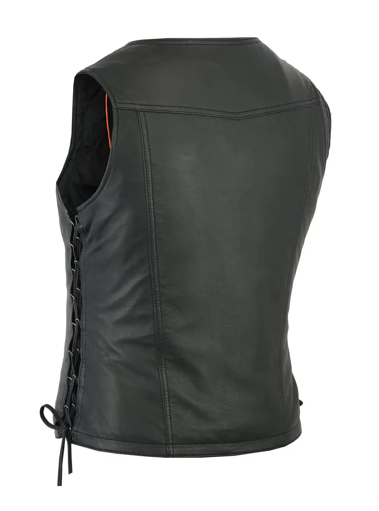 Leather Women's Fashionable Lightweight Vest