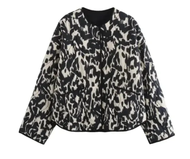 Leopard Luxe Crew Coat