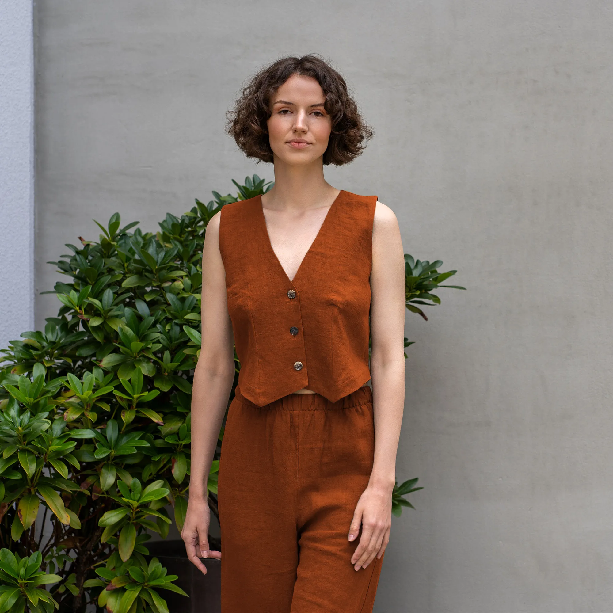 Linen Vest Ava