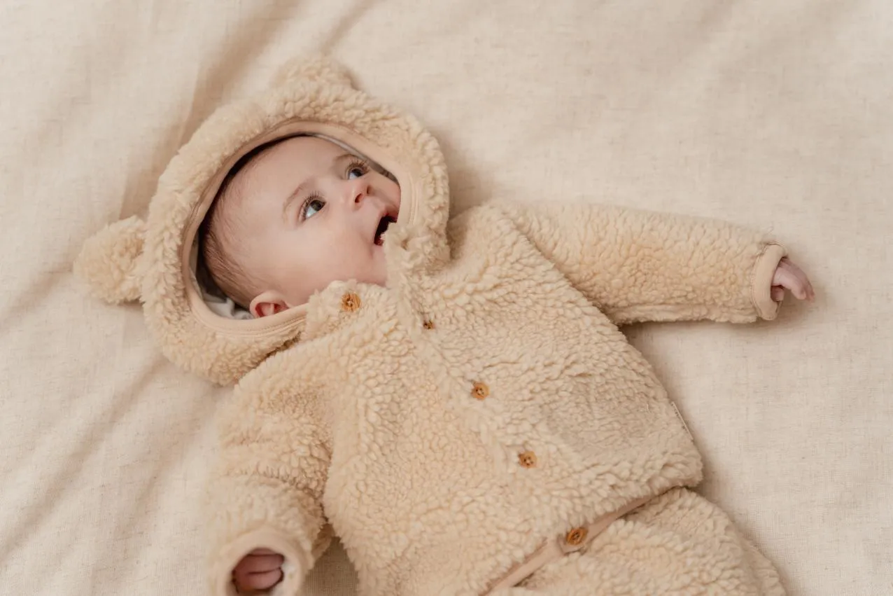 Little Dutch Teddy Jacket Baby Bunny | Sand