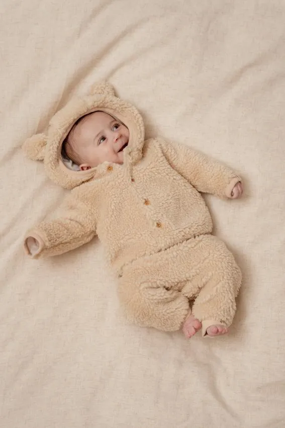 Little Dutch Teddy Jacket Baby Bunny | Sand