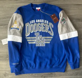 Los Angeles Dodgers Mitchell & Ness Crew Pullover