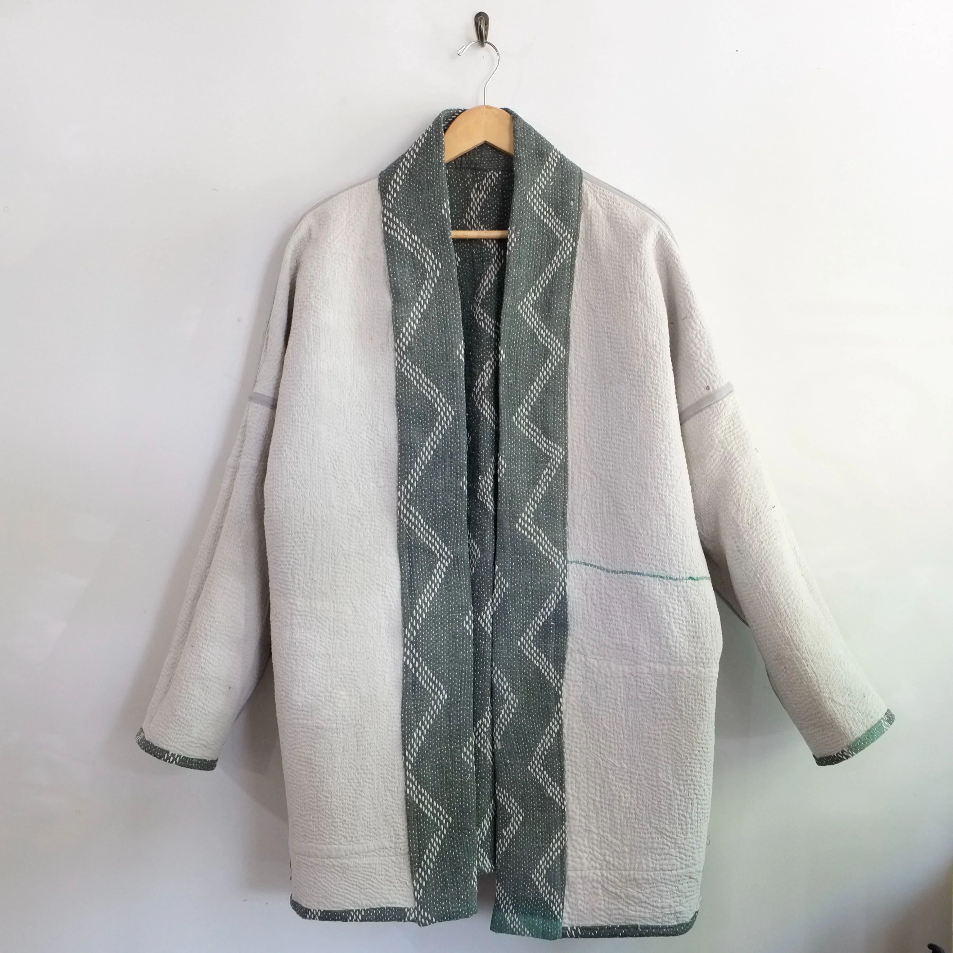 M Sage with Chrevron Embroidery Anoushka Jacket LL137