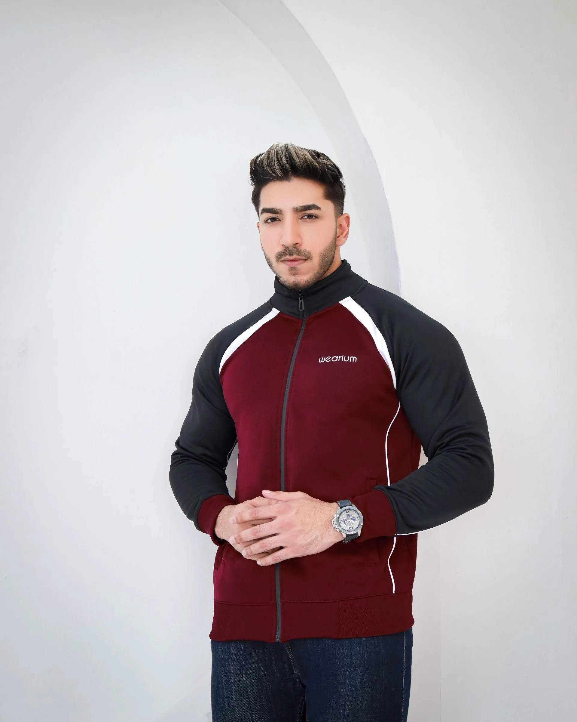 Maroon Elegance Jacket