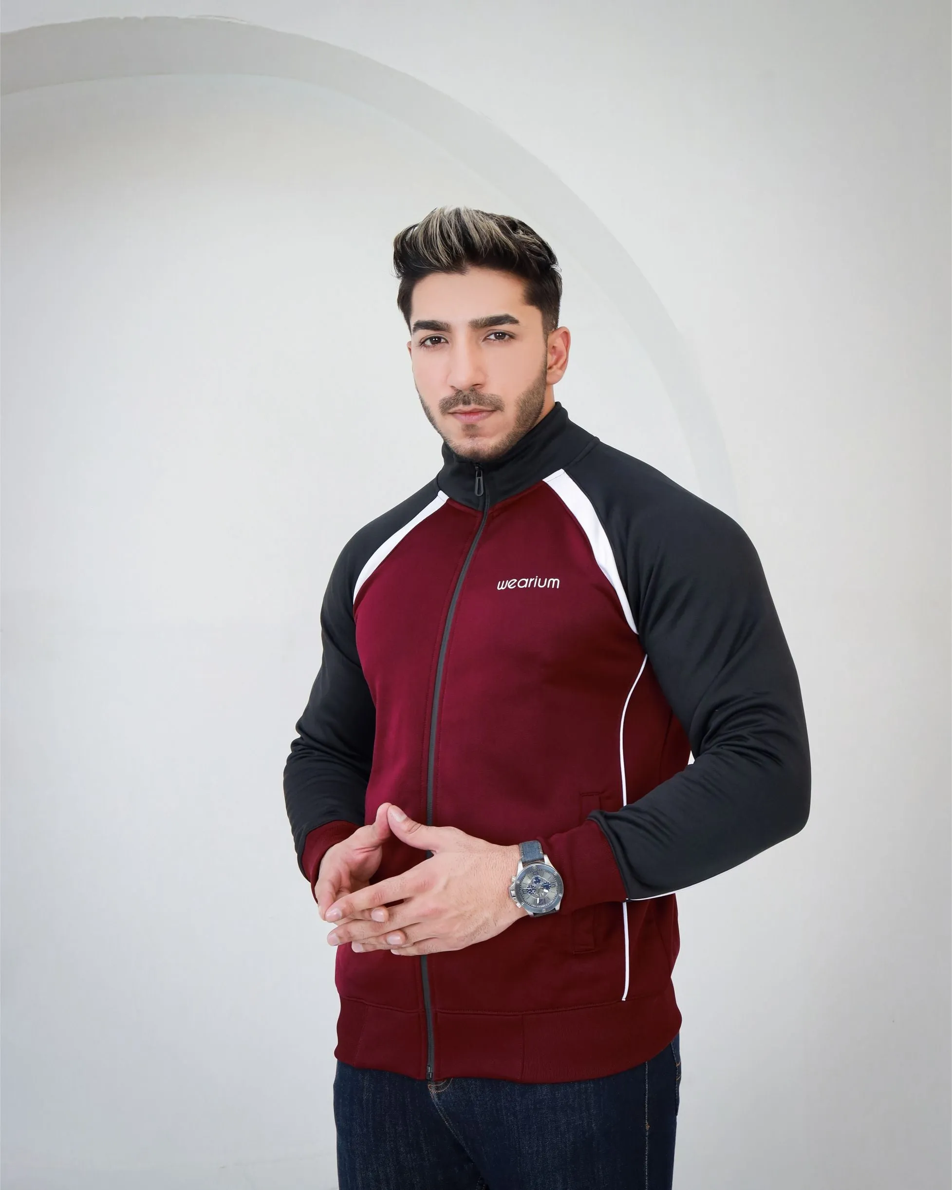 Maroon Elegance Jacket