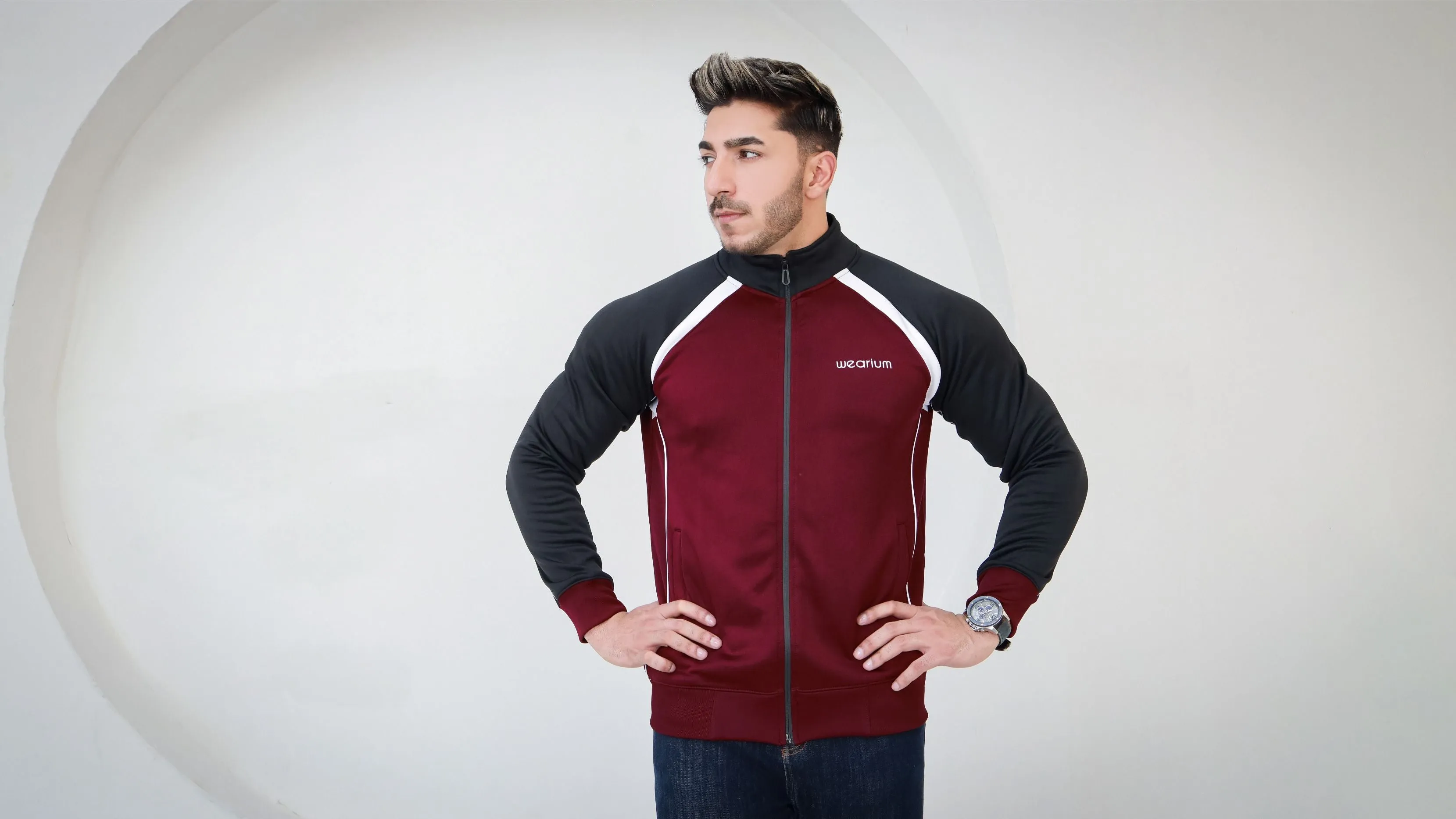 Maroon Elegance Jacket