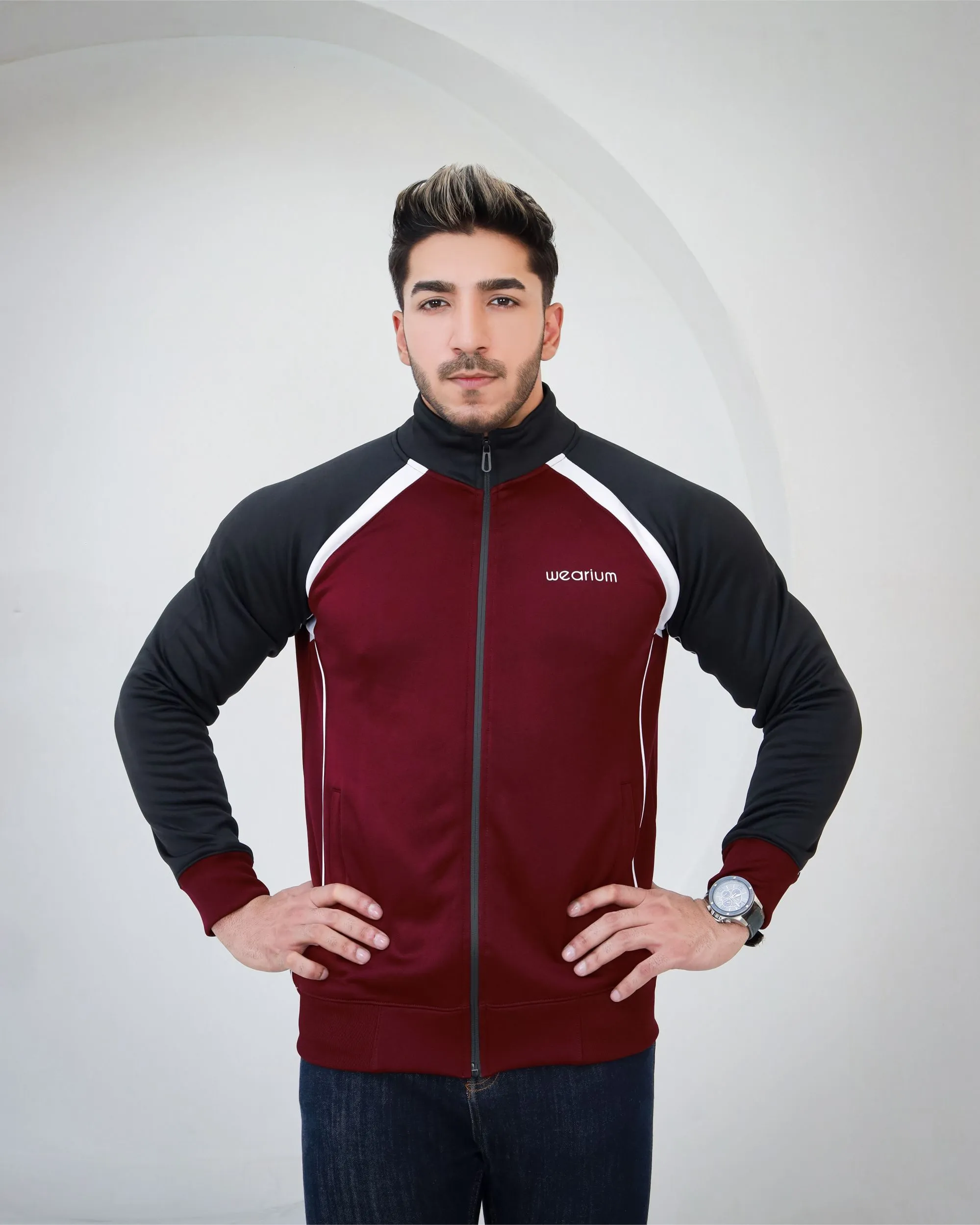 Maroon Elegance Jacket