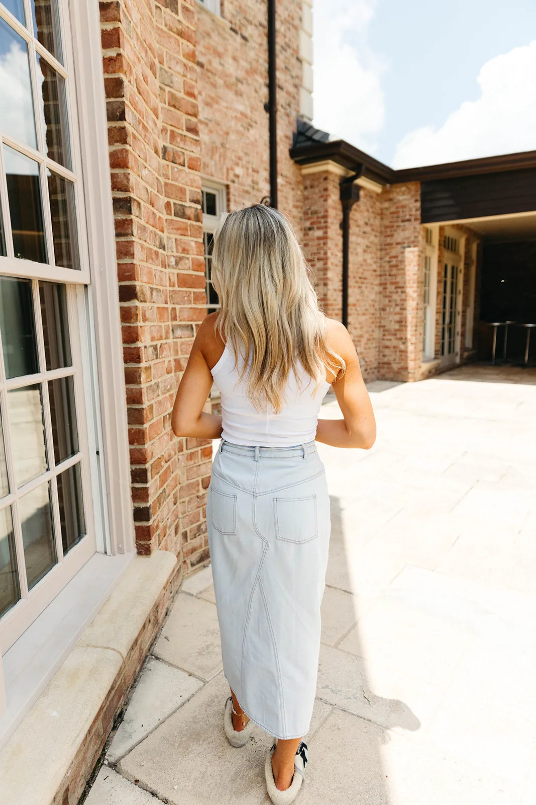 Maylenne Denim Skirt - Light Denim