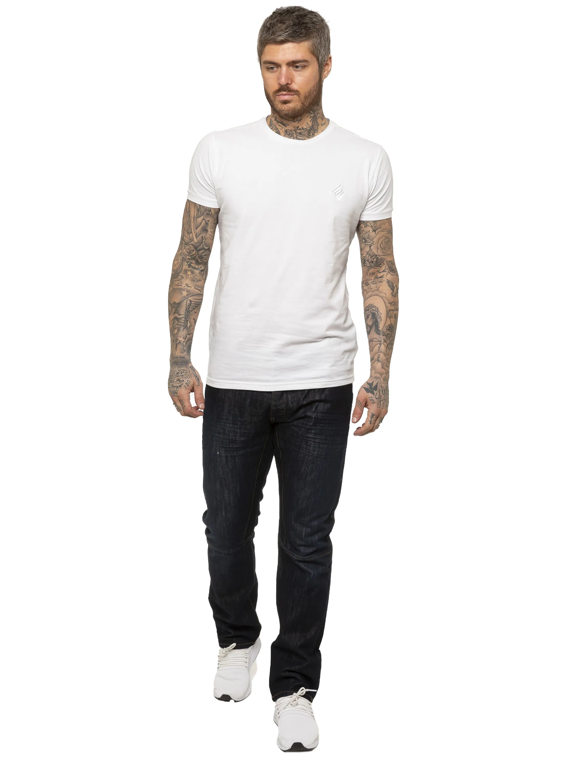 Mens Designer Straight Leg Regular Fit Denim | Enzo Designer Menswear