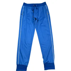 Men's Plaque Logo Joggers Blue Size IT 52 / UK 36