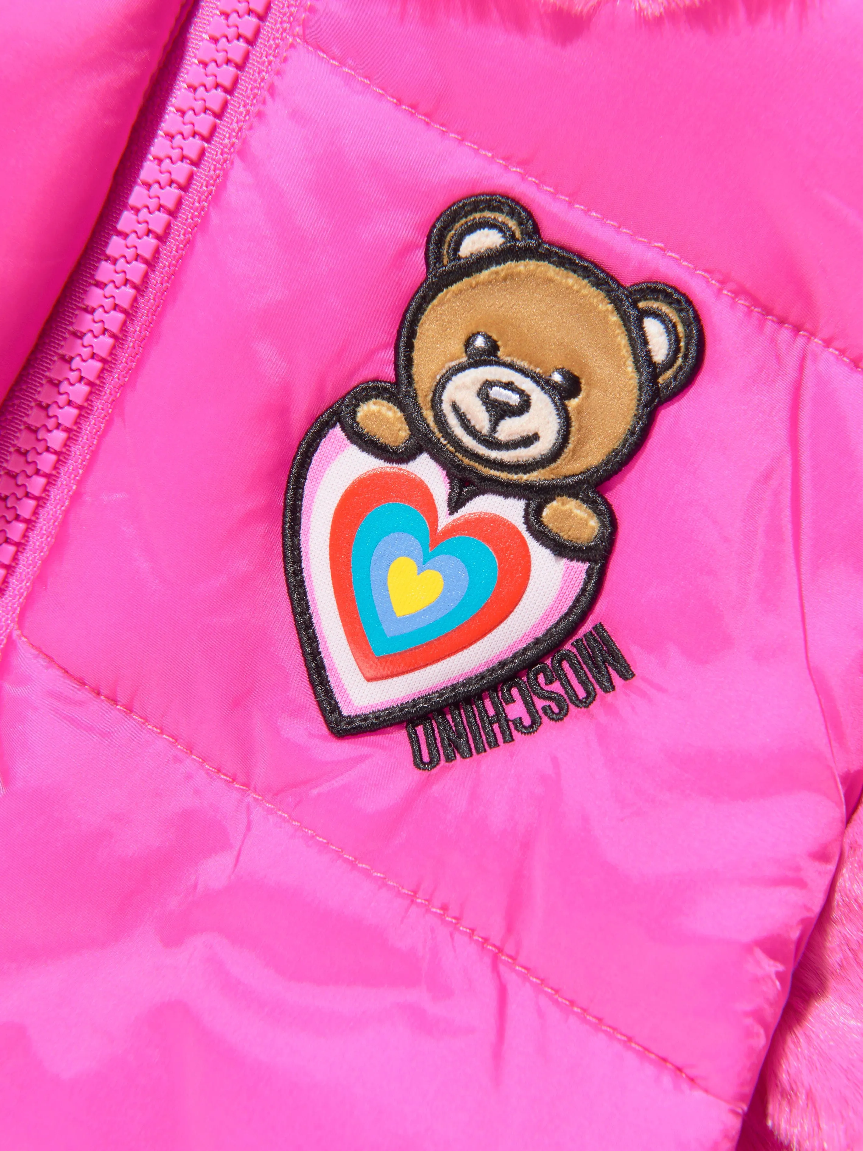 Moschino Baby Girls Teddy Heart Padded Jacket