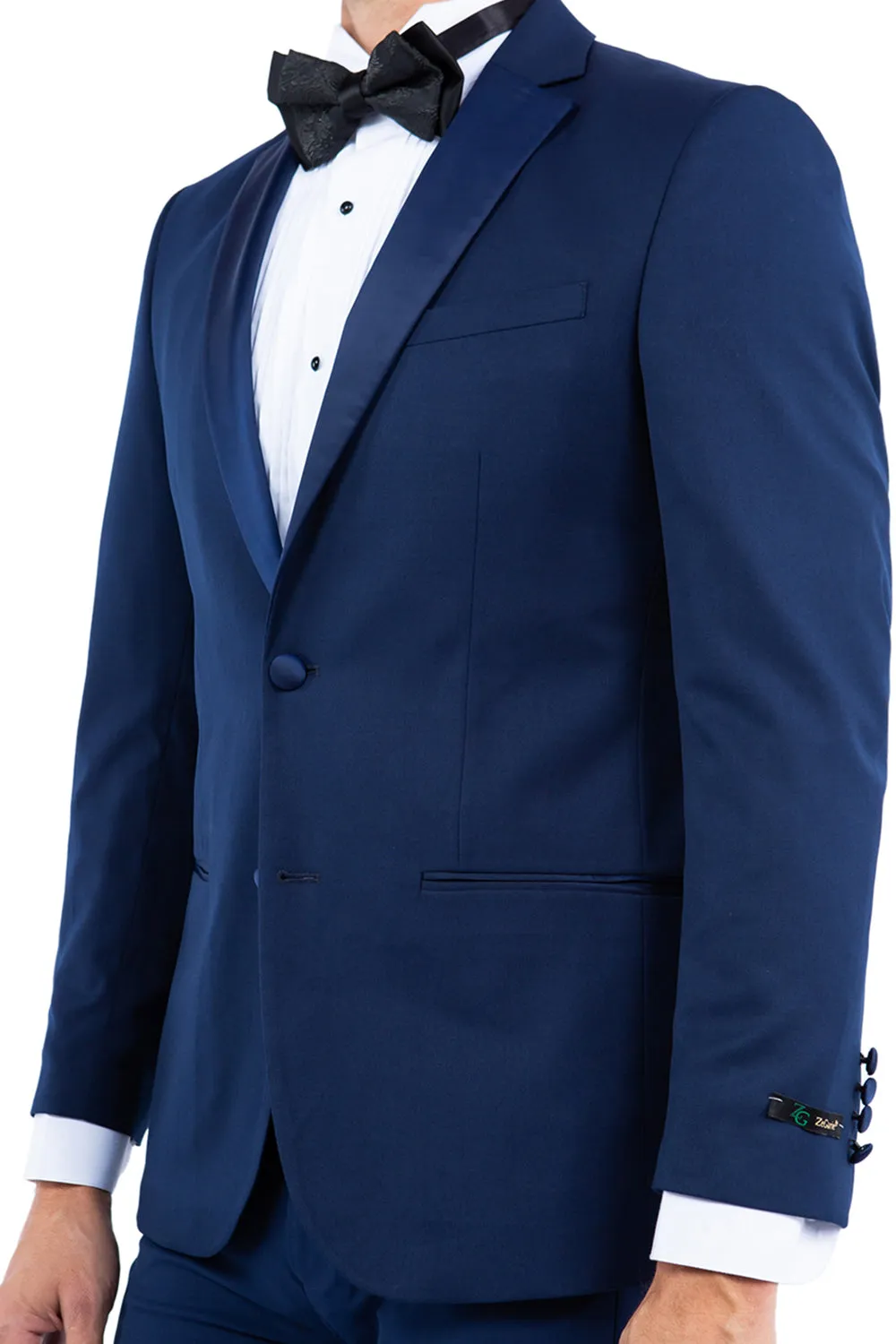 Navy Notch Lapel Tuxedo Jacket