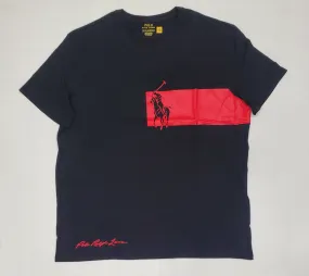 Nwt Polo Ralph Lauren Black/Red Big Pony  Tee