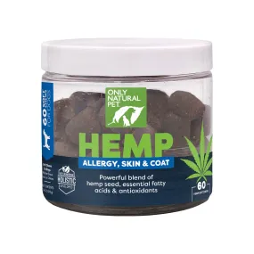 Only Natural Pet Hemp Allergy Skin & Coat Soft Chews for Dogs