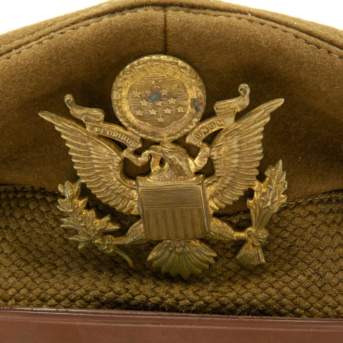 Original U.S. WWII USAAF Officer Dobbs of New York Crush Cap With Rear Chin Strap - Size 7