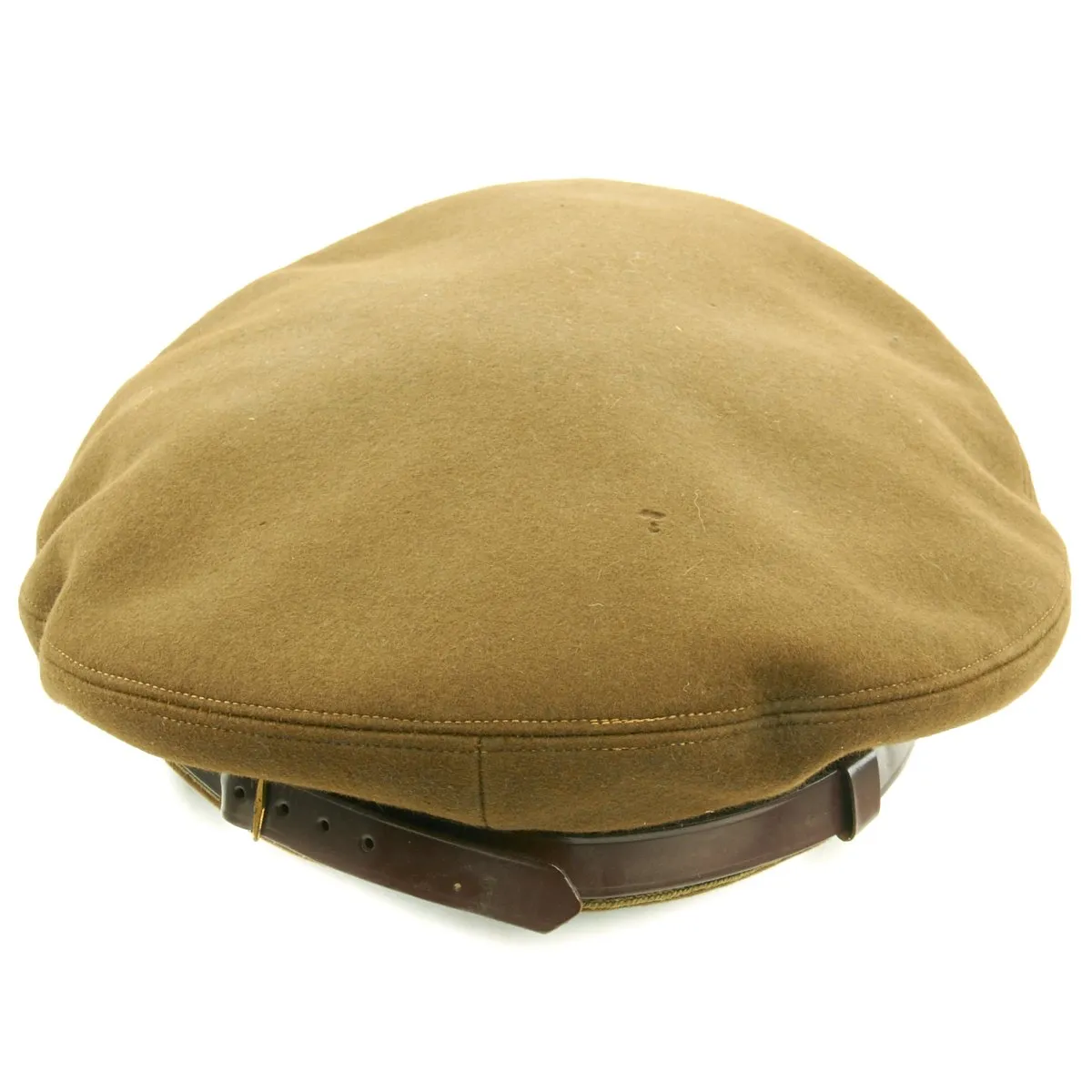 Original U.S. WWII USAAF Officer OD Green Crush Cap by Eagle Brand