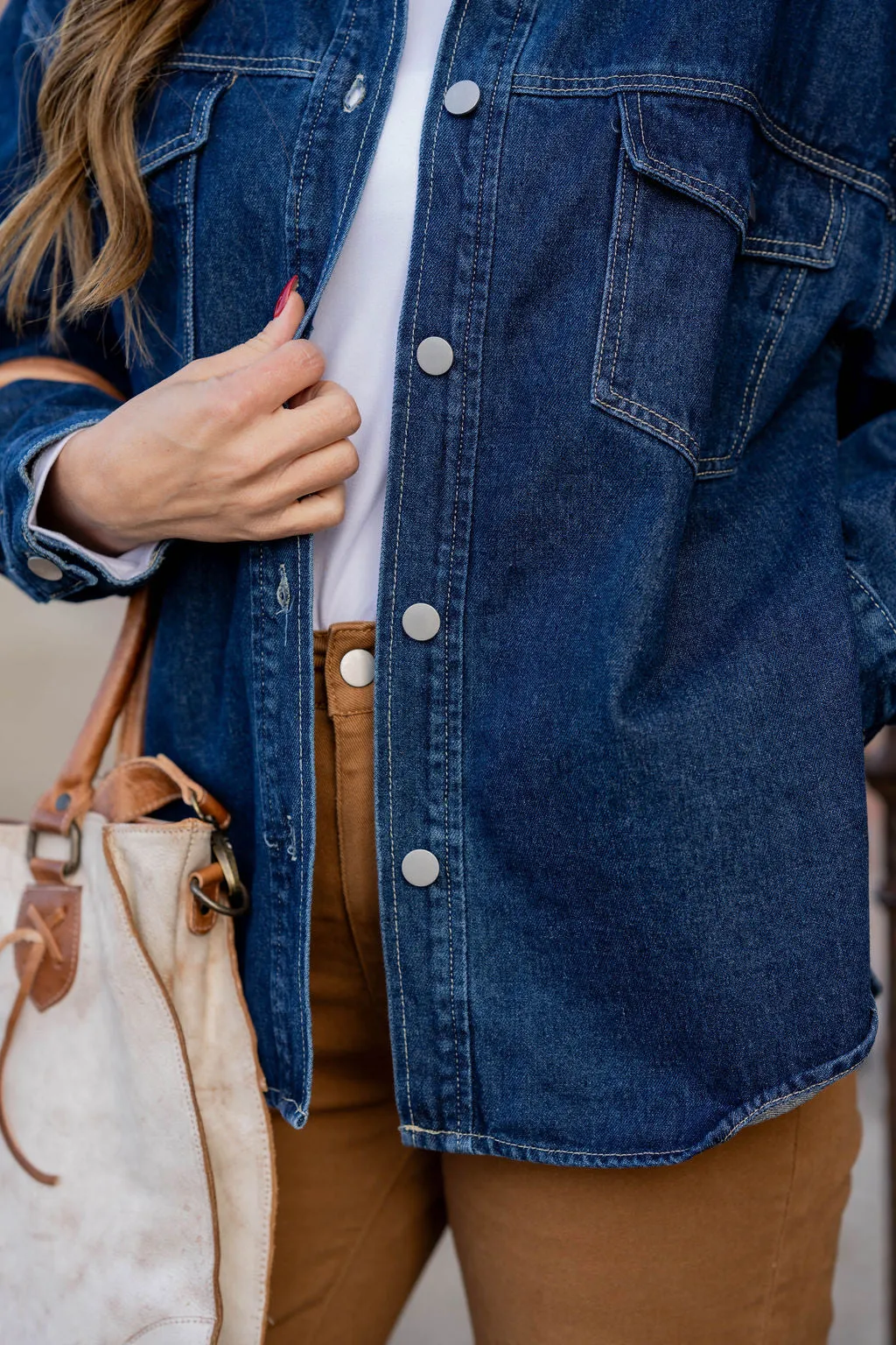 Oversized Denim Shacket