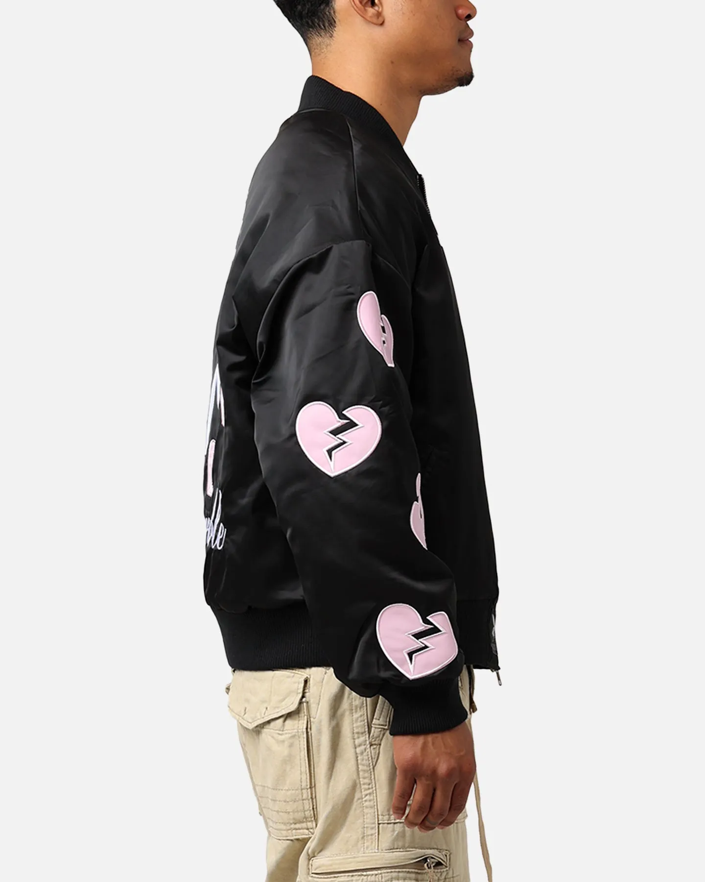 Playboy By Culture Kings Loverboy Bomber Jacket Black