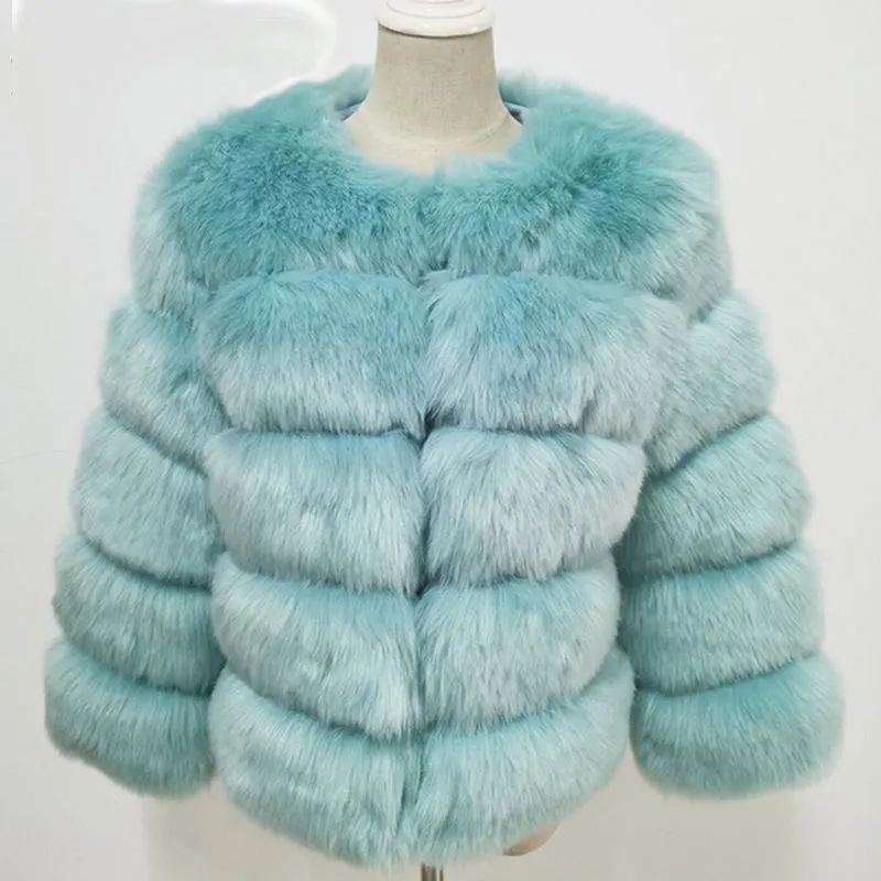 Plush White Faux Fur Jacket