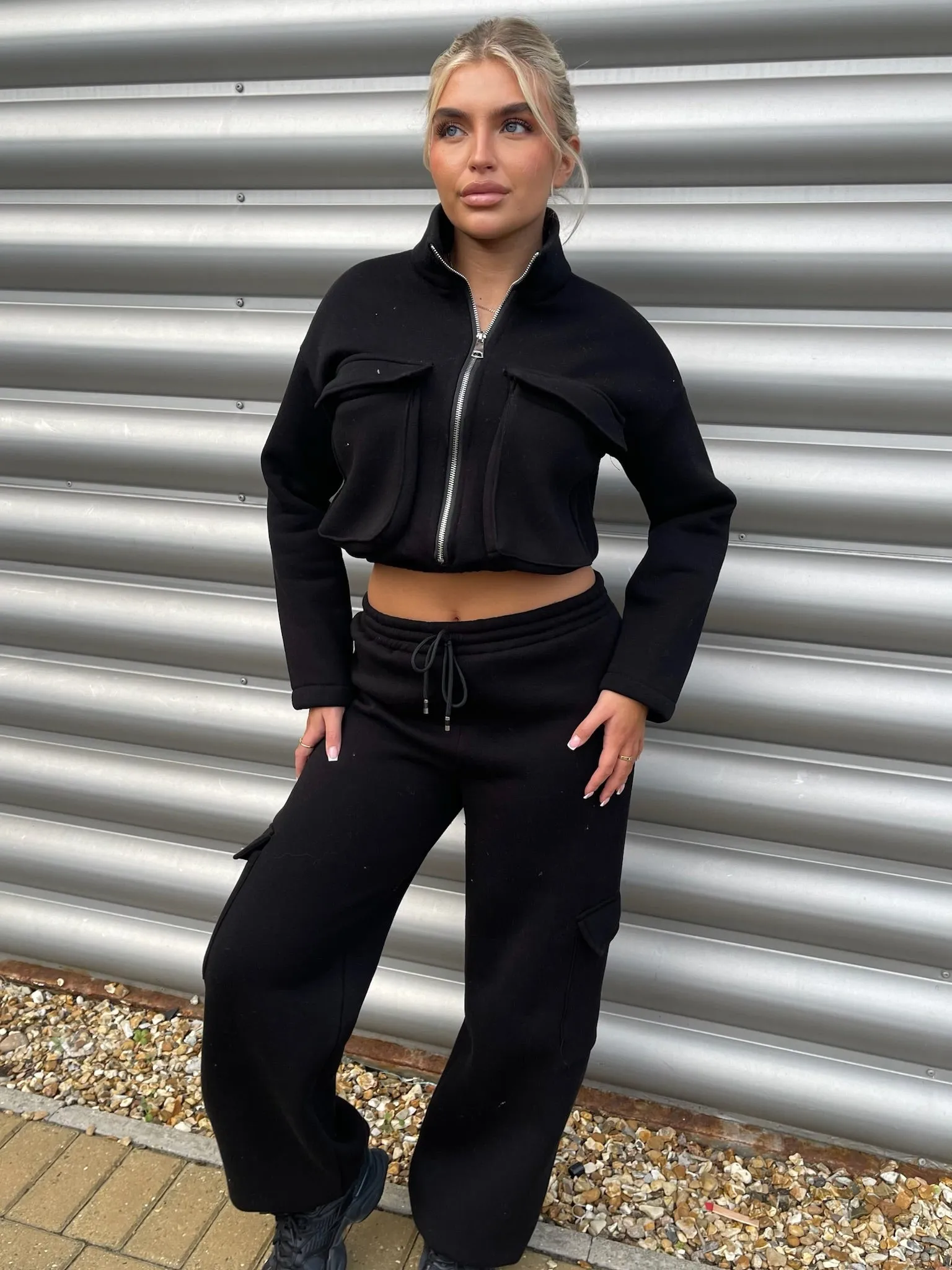 PORTER BLACK COMBAT TRACKSUIT