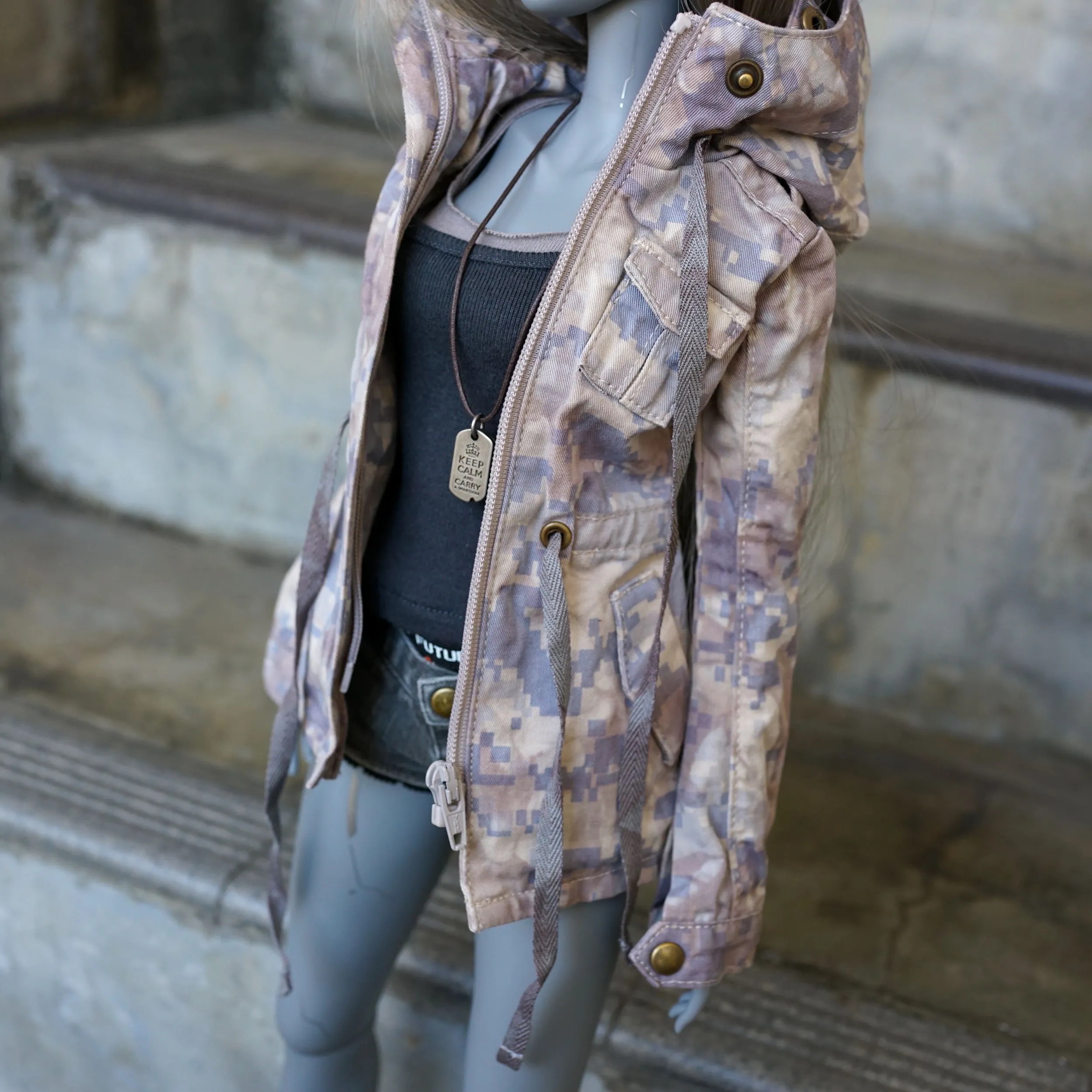 Post Apocalyptic Jacket (Digital Camouflage)