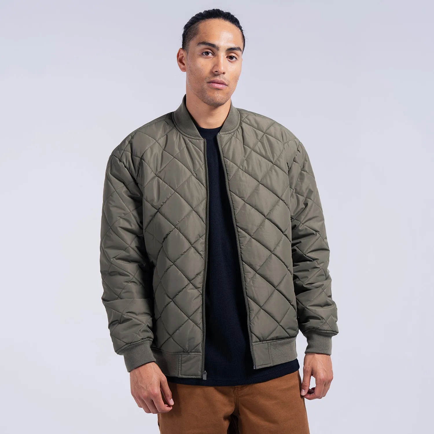 Quilted Bomber - Mens