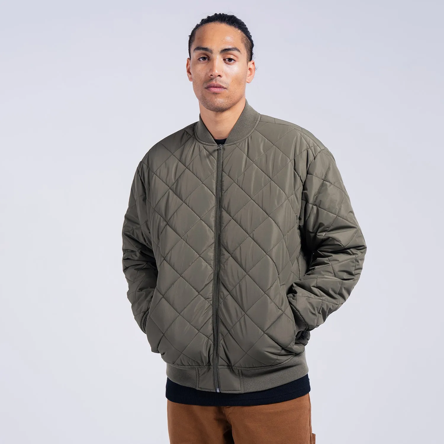 Quilted Bomber - Mens