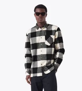 Raw OS Flannel Shirt Black/Vintage White